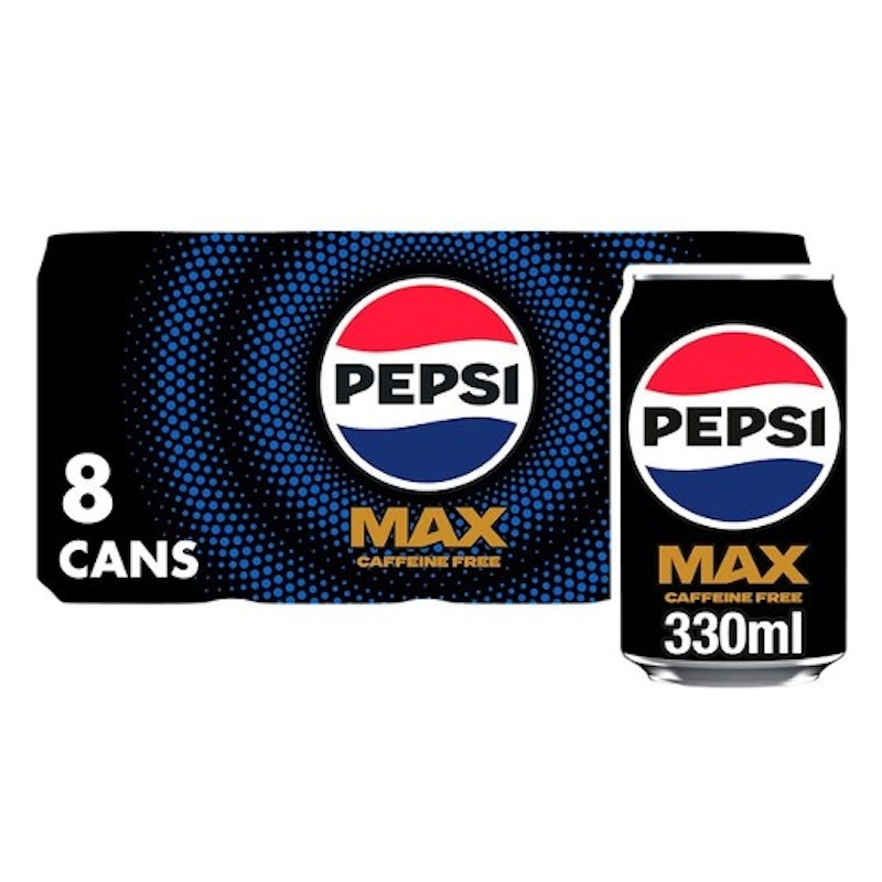 Pepsi Max No Caffeine No Sugar Cola Cans 8 x 330ml