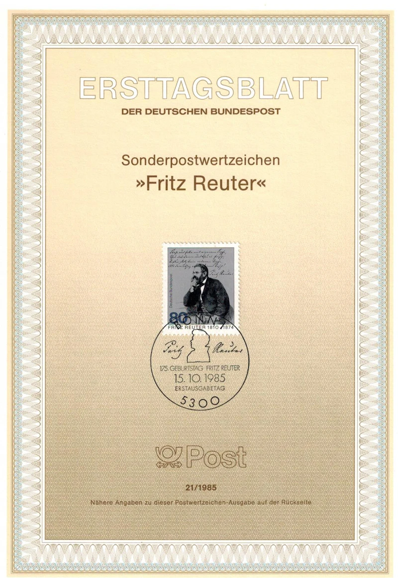 ETB Bund Fritz Reuter 21/1985