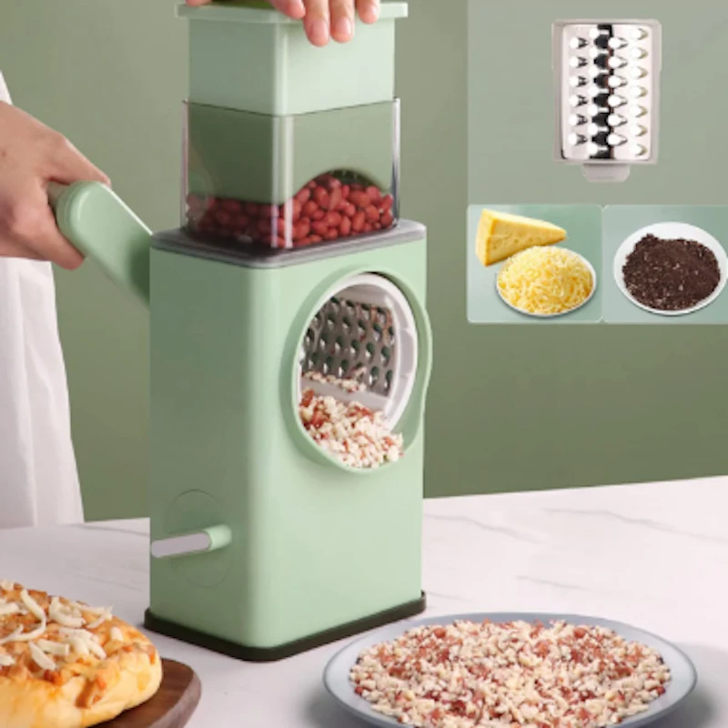 Multifunctional Storm Vegetable Cutter Manual Rotary Cheese Grater Shredder