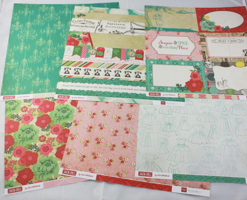 Scrapbook-Set "Jack and Jill", Girl