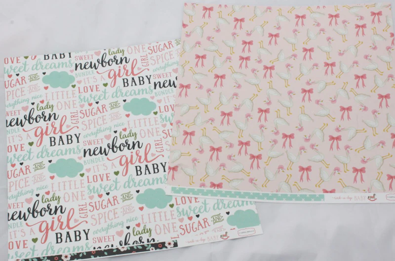 Scrapbook-Set "Rock-a-bye Baby", Baby Girl