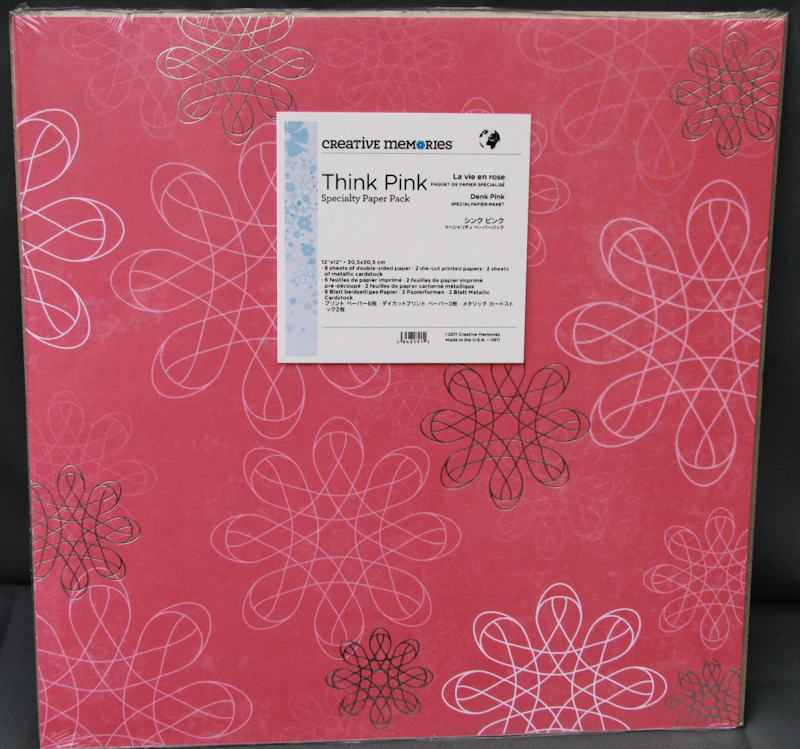 Creative Memories™ Scrapbook - Papierpaket  "Think pink"