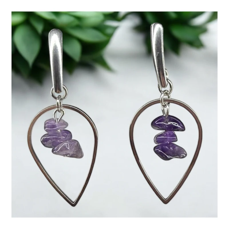 Ohrringe "Liara" mit Amethyst