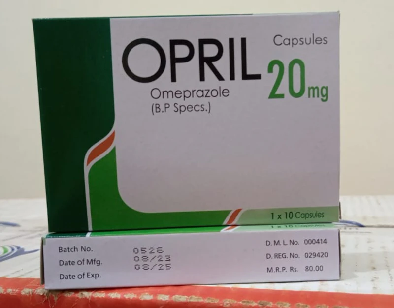 Opril 20mg capsule (Omeprazole)