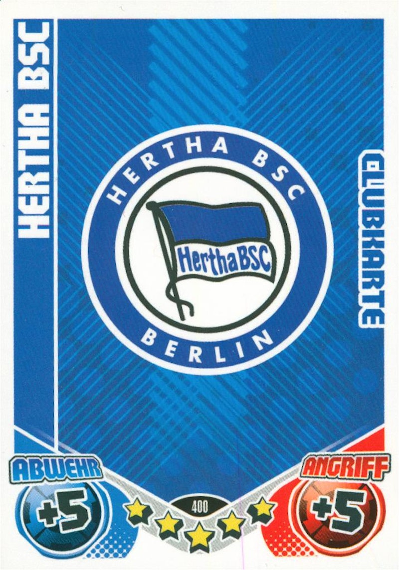 400 Hertha Bsc Berlin Clubkarte Vereinslogo Wappen