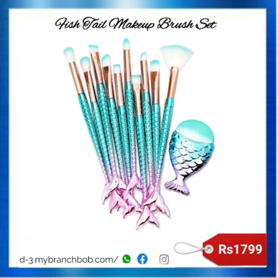 Fish Tail Makeup Brush Set