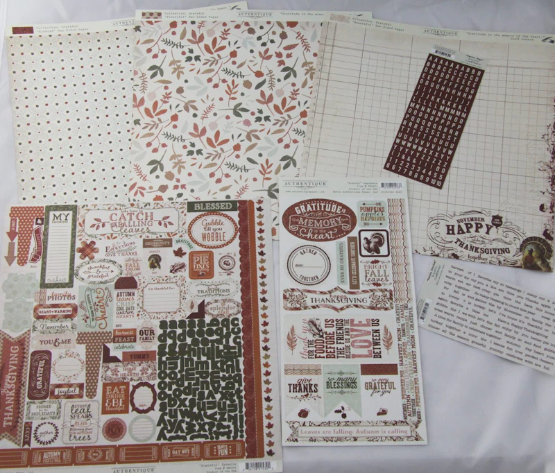 Authentique™ Collection - Kit "Grateful", Herbst