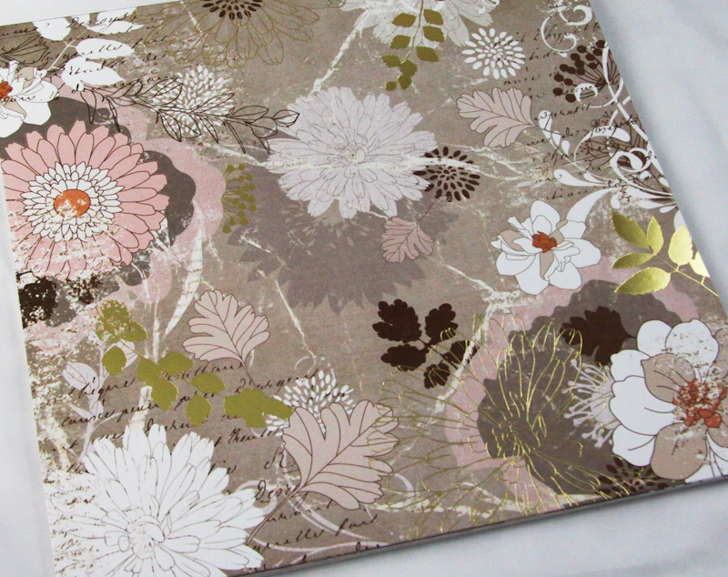 Scrapbook-Block "Blooming", Vintage