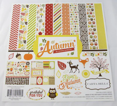Scrapbook-Set "A perfect Autumn", Herbstmotive
