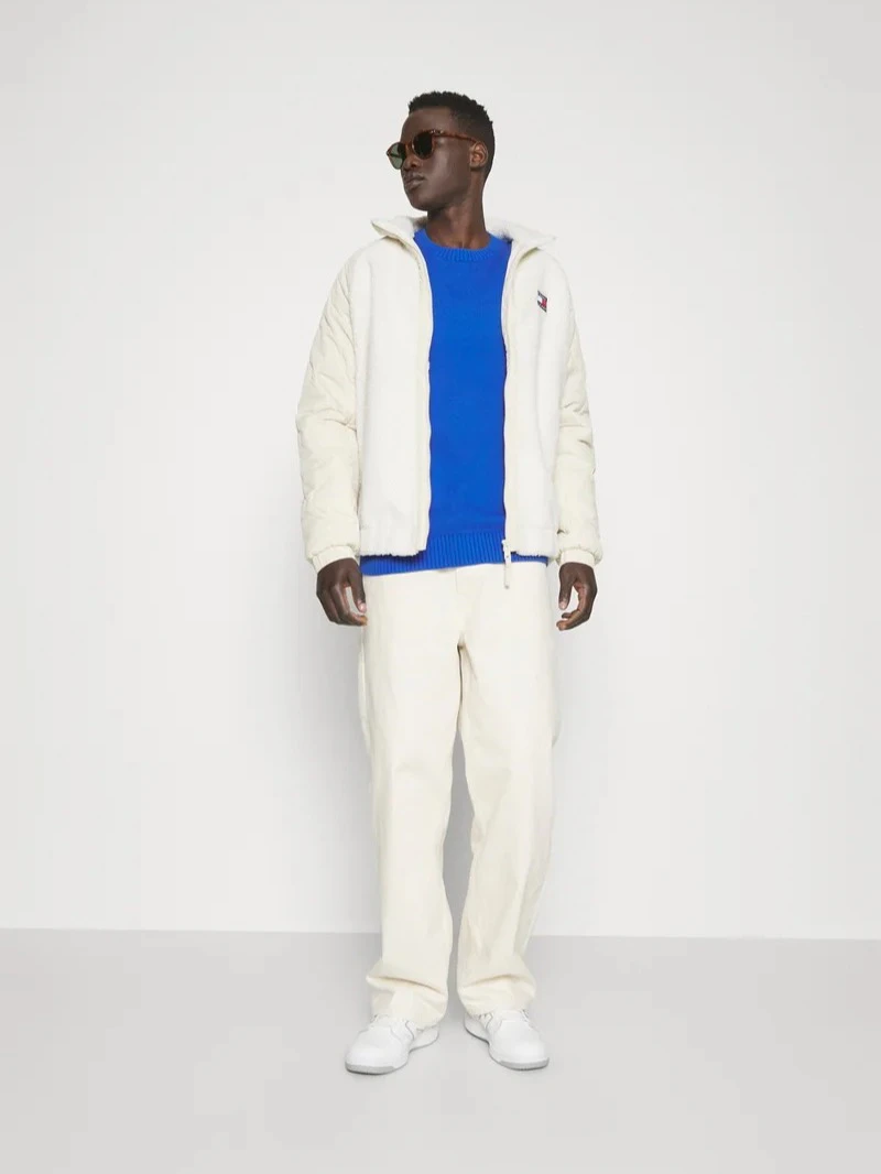 TOMMY HILFIGER - PULL BLEU ROYAL NECK CREW 