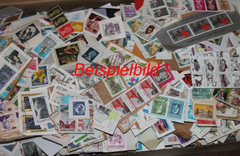 Robberts Briefmarken Kiloware div. Länderer Sammlermarken gestempelt 100 Stück, papierfrei