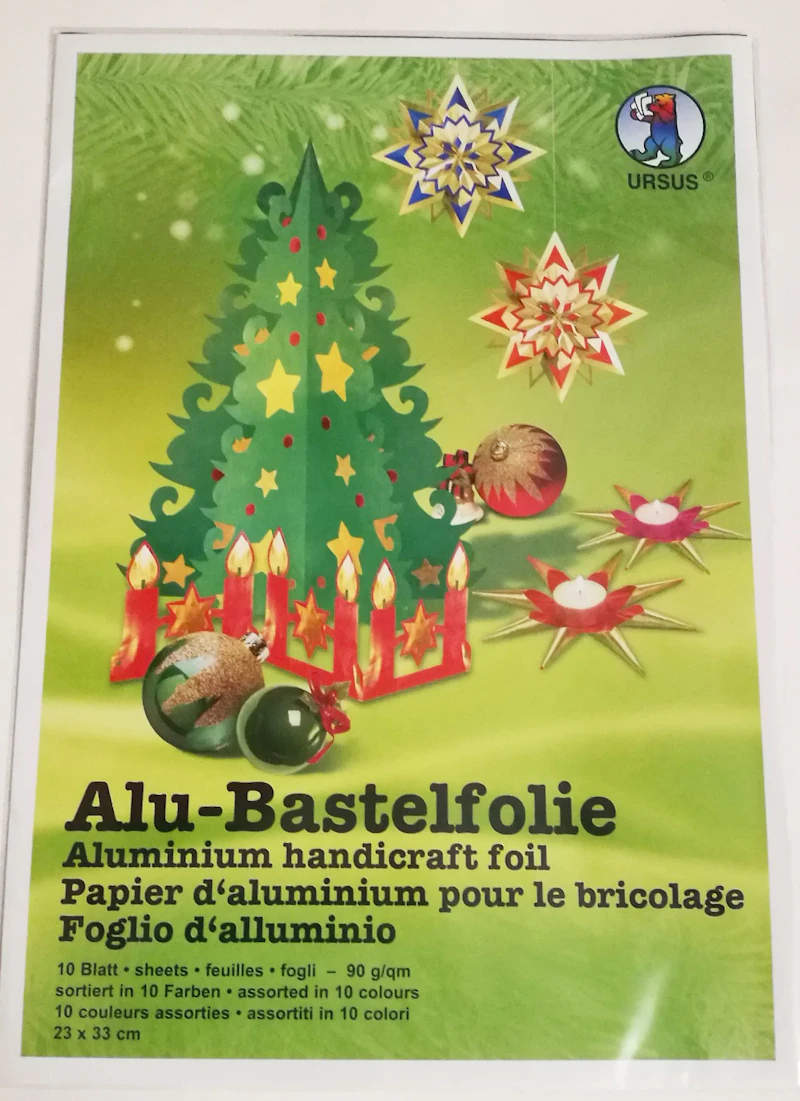 Alu - Bastelfolie, 10 Blatt