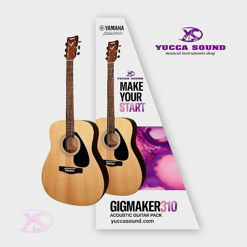 Yamaha Gigmaker F310 Acoustic Guitar Pack - Natural
