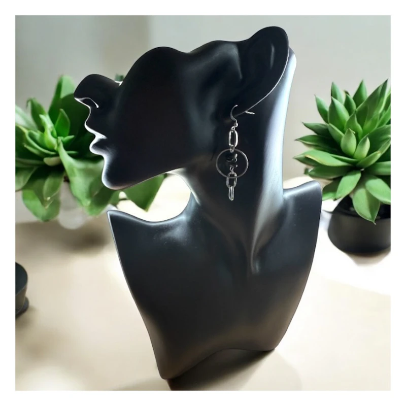Ohrringe "Ylena" mit Obsidian