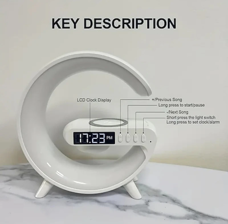Wireless Speaker 6 Kinds Of Light Mode Wireless Charging Function Compatible With IOS / Android System 