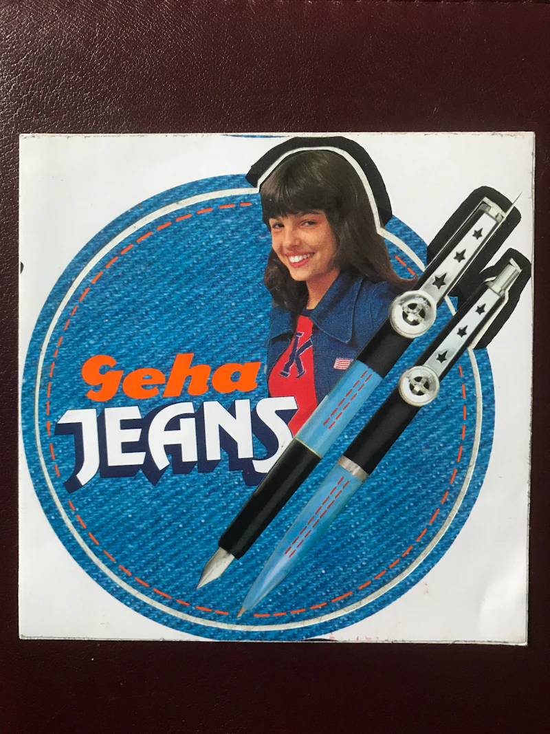 Geha Jeans Füllfederhalter Aufkleber