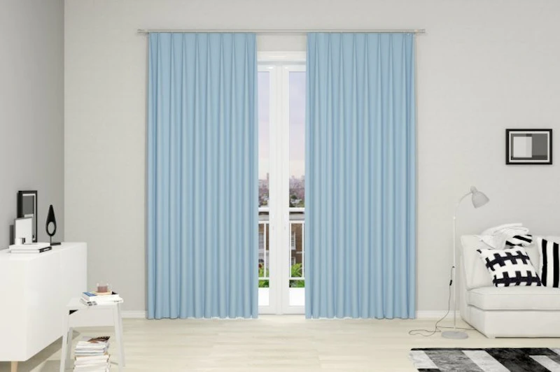 Curtain fabrics - SUNOUT, (back side of fabrics woven in white color), in 85 colors, width - 1,50 m.)