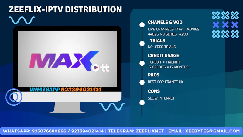 MAX OTT | MAX OTT IPTV SUBSCRIPTION