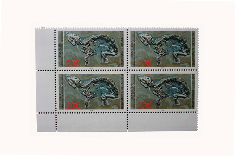 Robbert´s Briefmarken Deutschland MiNr. 974-75, Fossilien, V-Block, postfrisch
