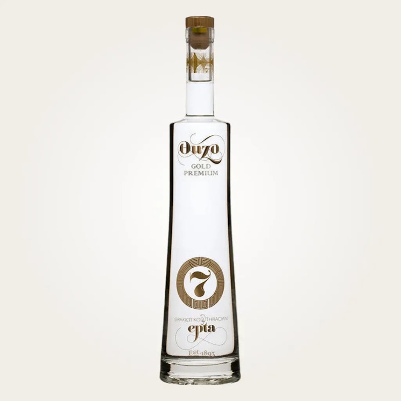 Ouzo 7 Gold Premium Griechischer Anisschnaps 0,7 Liter