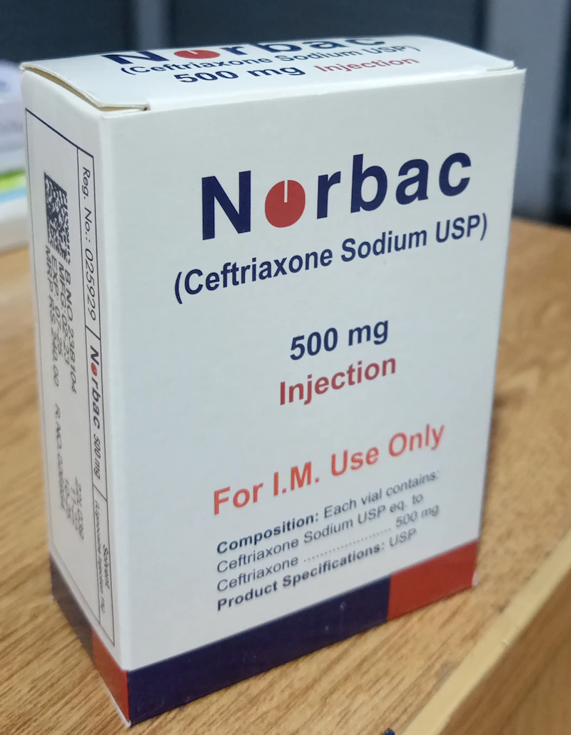 Norbic 500mg injection (Ceftriaxone)