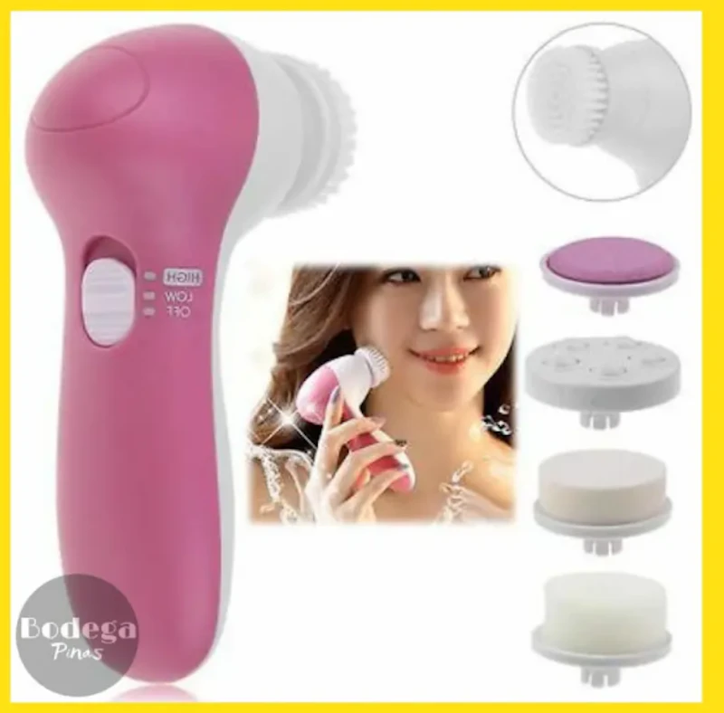 Product details of 5 in 1 Electric Facial Cleaner Face Skin Care Brush Massager