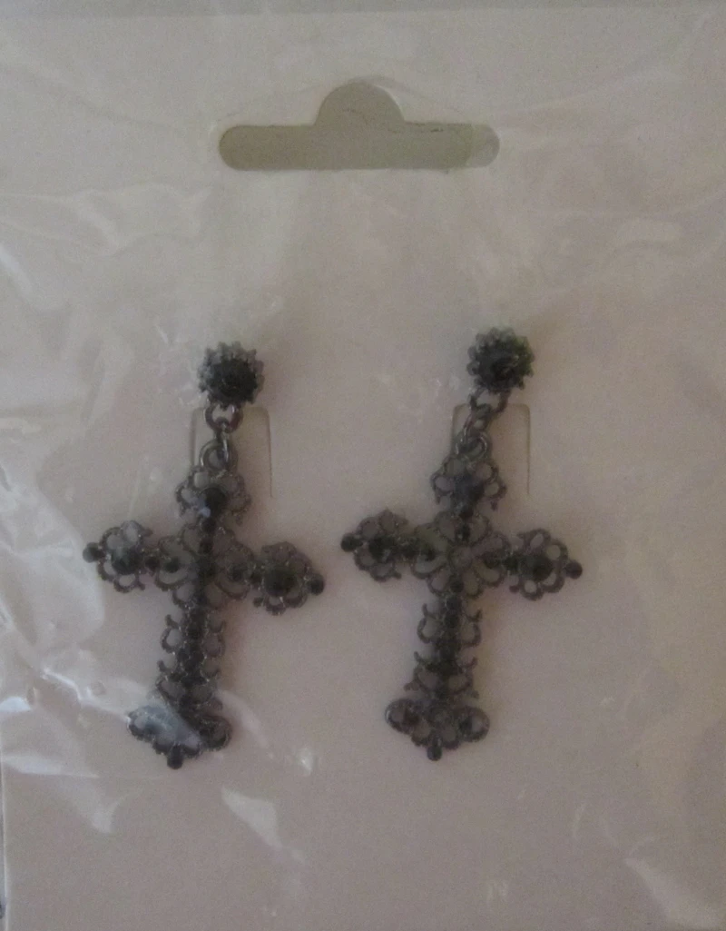 Ohrringe Kreuz 4cm
