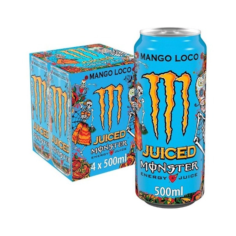 Monster Energy Drink Mango Loco 4 x 500ml