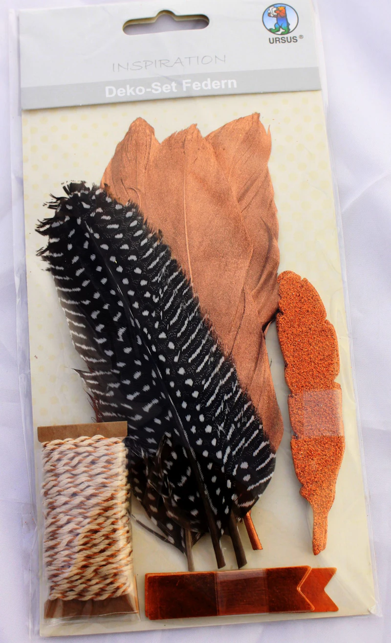 Deko - Set "Federn Kupfer"