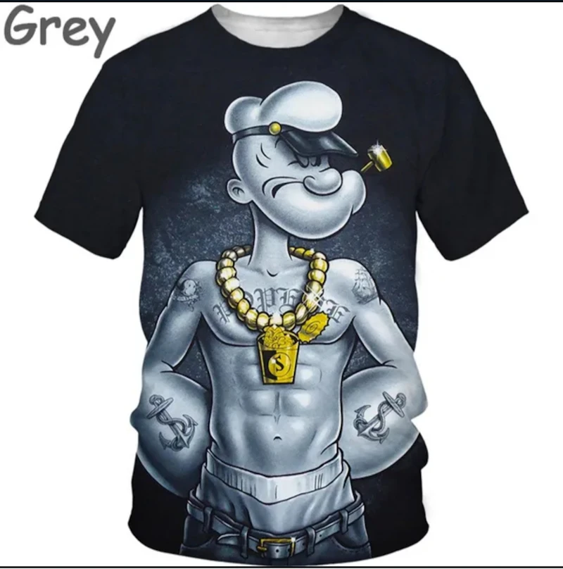 Fashion Personality 3D T Shirt Men