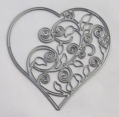 Die Cut Schablone "Herzornament"