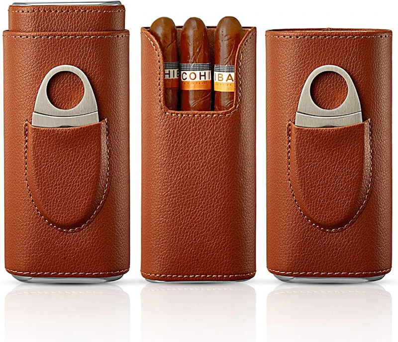 LEATHER CIGAR CASE 