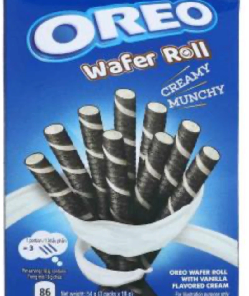 Oreo Wafer Roll Vanilla 