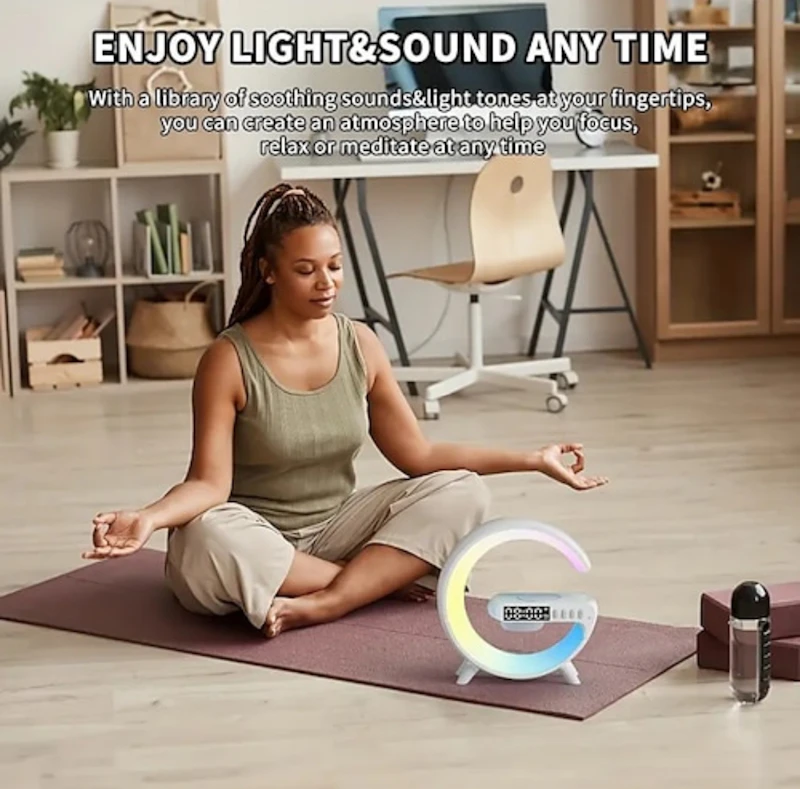 Wireless Speaker 6 Kinds Of Light Mode Wireless Charging Function Compatible With IOS / Android System 