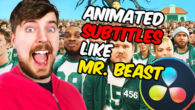 "Mr. Beast like" Animated Subtitles for DaVinci Resolve