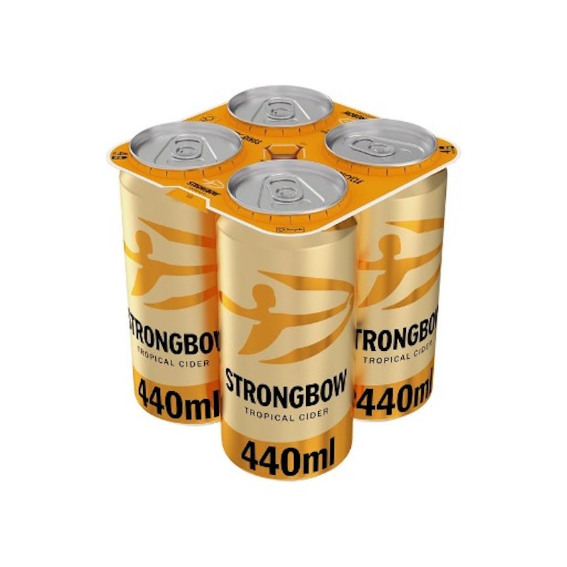 Strongbow Tropical Cider Cans 4 x 440ml