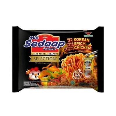 Mie sedaap instan goreng koren spicy chicken (Indomarket)