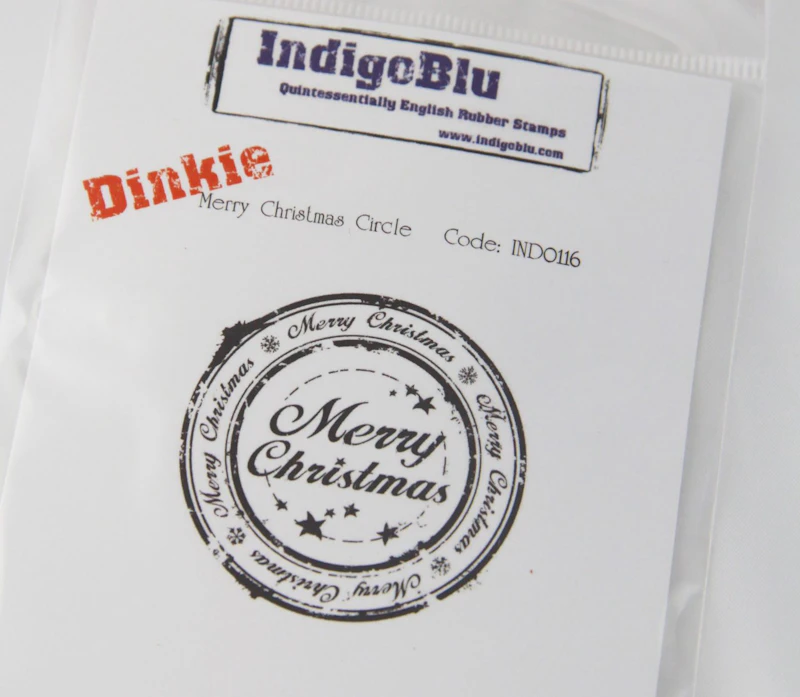 Indigo Blu Dinkie A7 Stempel "Christmas Circle"