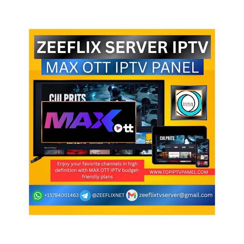 MAX OTT IPTV PANEL 
