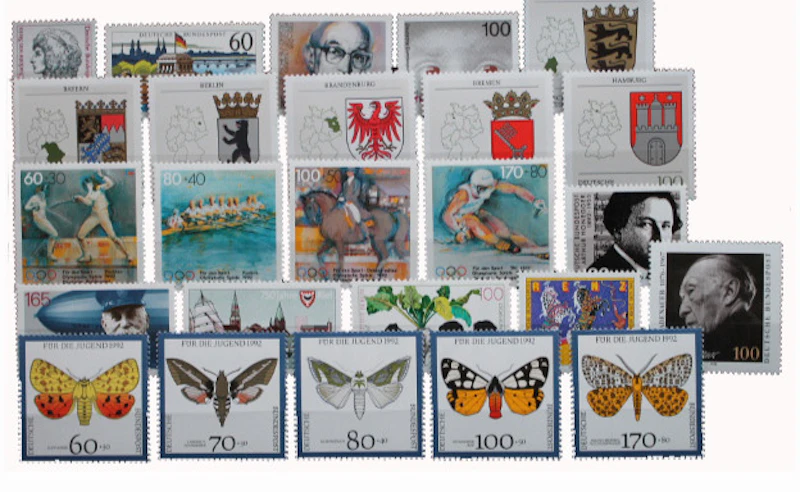 Briefmarken Jahrgang 1992 postfrisch