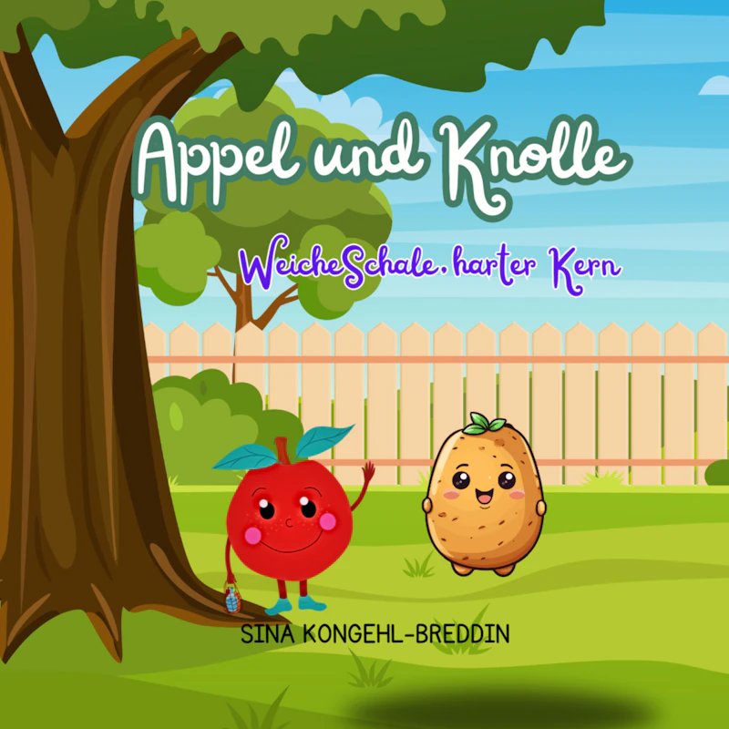 Appel und Knolle-Weiche Schale, harter Kern /farbig illustriert