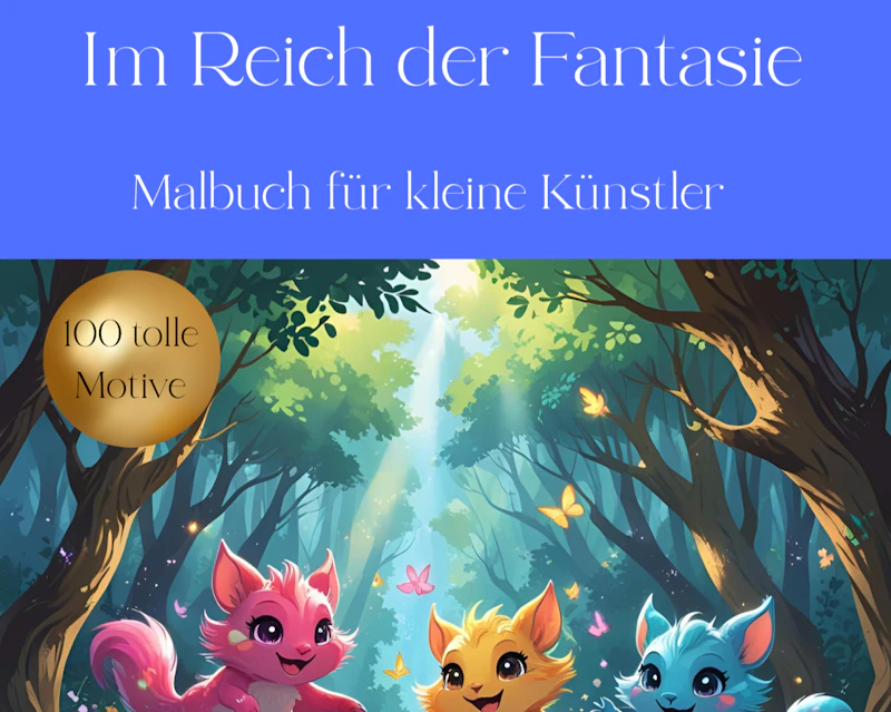 Im Reich der Fantasie - Malbuch für kleine Künstler