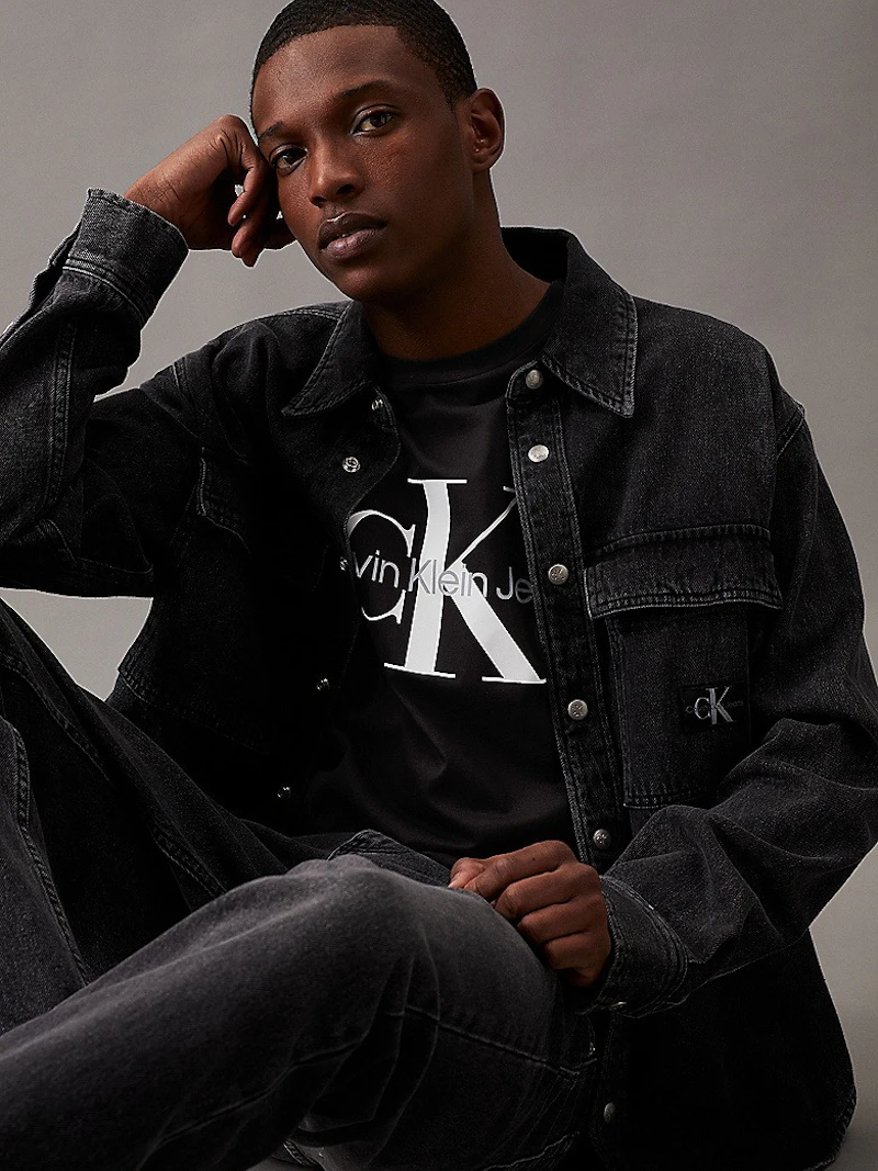 CALVIN KLEIN JEANS - T-SHIRT NOIR LOGO EMBLÉMATIQUE