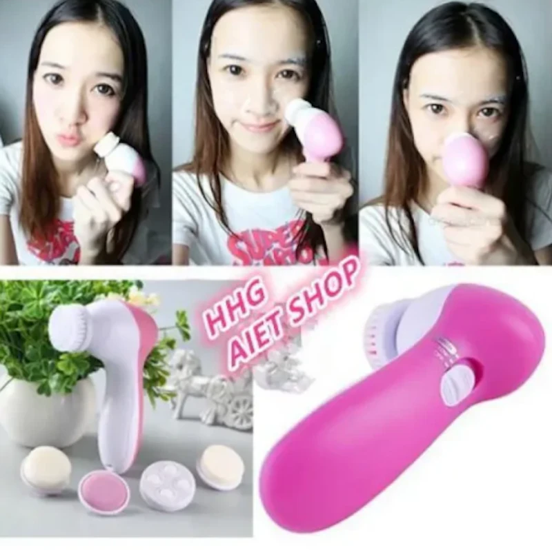Product details of 5 in 1 Electric Facial Cleaner Face Skin Care Brush Massager