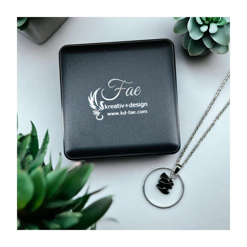 Kette "Sina" mit Obsidian