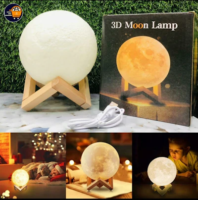 3d moon lamp