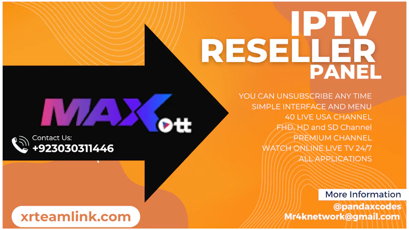 MAX OTT IPTV PANEL