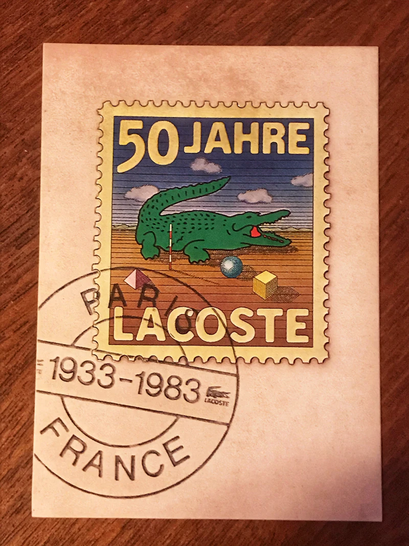 50 Jahre Lacoste Aufkleber 1983