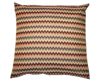 Cushion cover Zig-Zag, in beige/brown, jacquard, 70x70 cm.