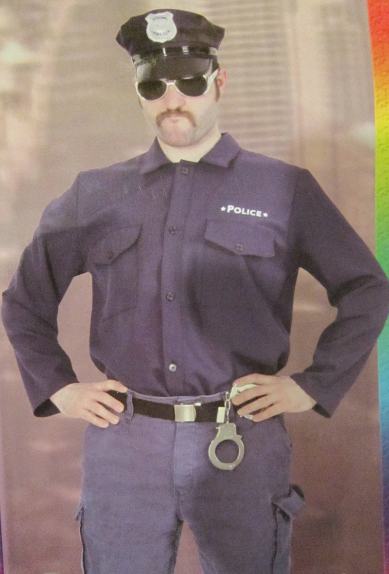 Kostüm Polizeihemd Gr.XXL